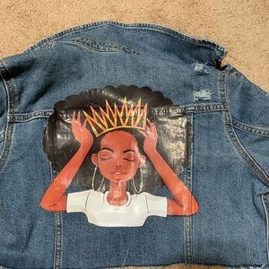 Cropped Queen denim